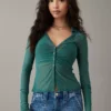 AE Mesh Button-Up Shirt -Aerie 0536 5307 788 of