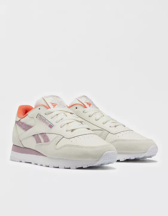 Aerie Reebok Classic Leather Soft Sparkle Sneaker 4 Aerie Reebok Classic Leather Soft Sparkle Sneaker - Image 2