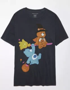 AE Oversized Halloween Care Bears Graphic Tee -Aerie 1095 9009 001 f