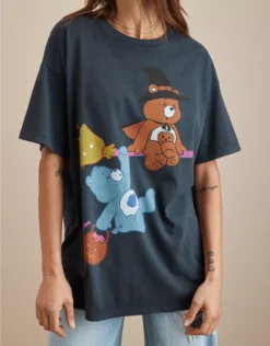 AE Oversized Halloween Care Bears Graphic Tee