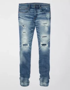 AE AirFlex 360 Patched Stacked Jean -Aerie 1113 6696 537 f