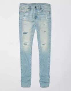 AE AirFlex+ Temp Tech Patched Stacked Jean 7 AE AirFlex+ Temp Tech Patched Stacked Jean -Aerie 1113 6697 926 f