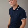 AE Super Soft Legend Slim Fit Pique Ringer Polo Shirt -Aerie 1165 3358 410 of