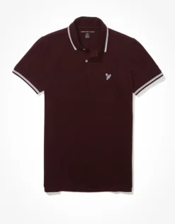 AE Slim Fit Tipped Pique Polo Shirt