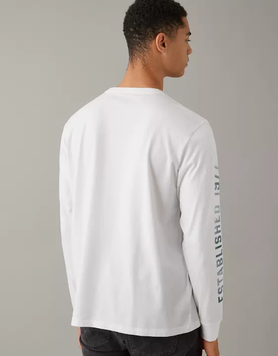 AE Super Soft Long-Sleeve Logo Graphic T-Shirt 4 AE Super Soft Long-Sleeve Logo Graphic T-Shirt - Image 2
