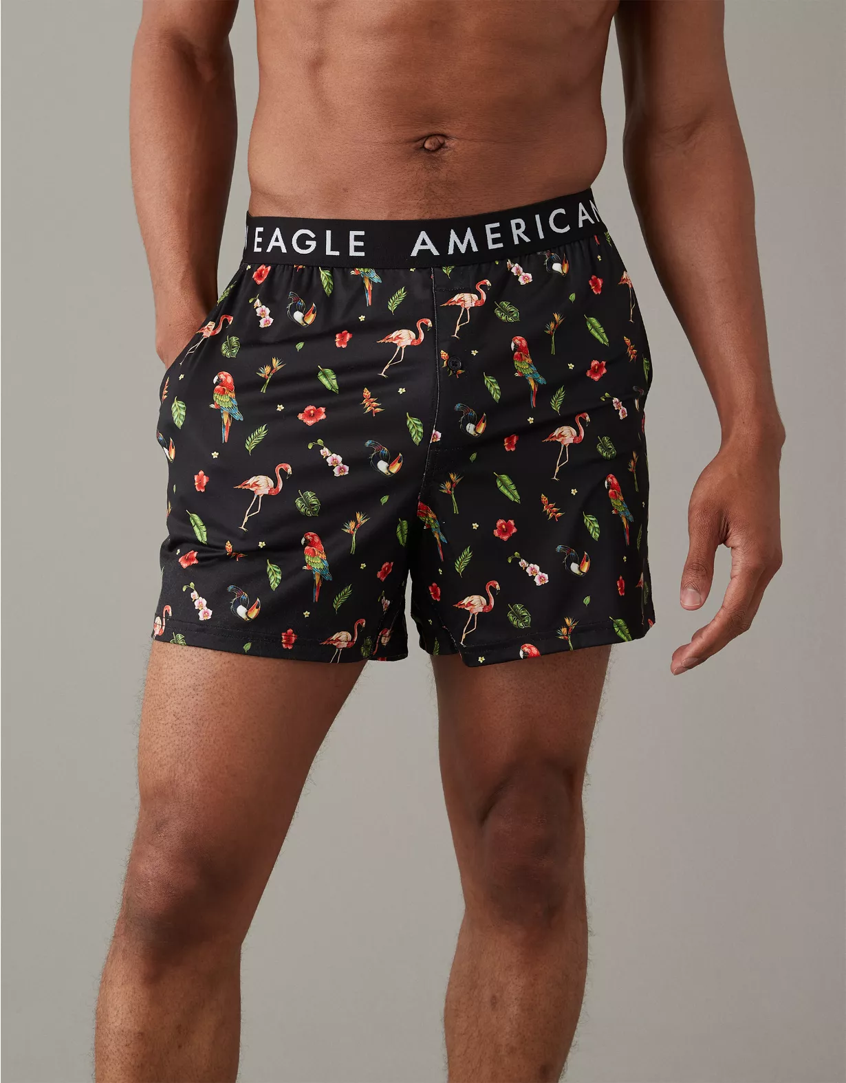 AEO Tropical Birds Ultra Soft Pocket Boxer Short 3 AEO Tropical Birds Ultra Soft Pocket Boxer Short