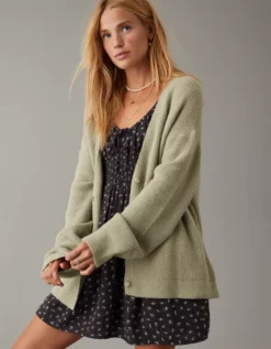 AE Oversized Button-Front Cardigan -Aerie 1340 1082 300 of