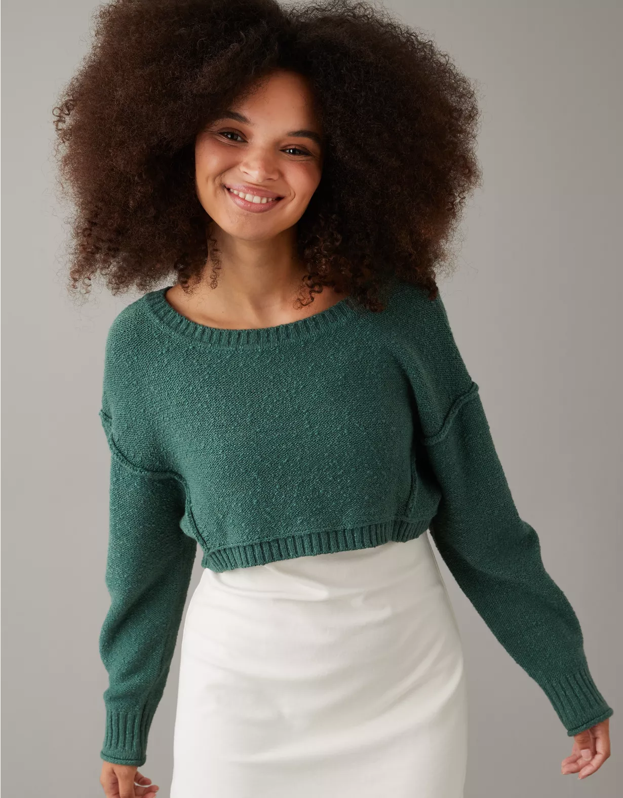 AE Slouchy Cropped Sweater 3 AE Slouchy Cropped Sweater