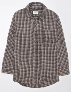 AE Oversized Plaid Flannel Shirt 7 AE Oversized Plaid Flannel Shirt -Aerie 1354 5378 001 f