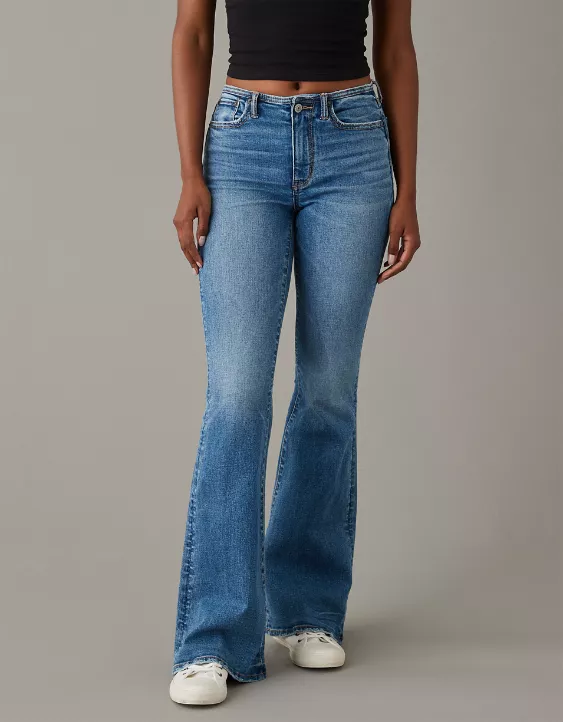 AE Stretch Low-Rise Flare Jean 4 AE Stretch Low-Rise Flare Jean - Image 2