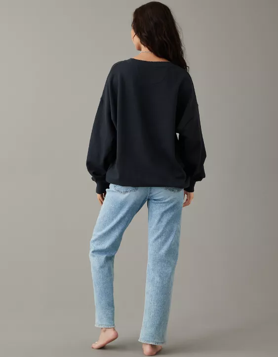 AE Oversized Halloween Rolling Stones Graphic Sweatshirt 4 AE Oversized Halloween Rolling Stones Graphic Sweatshirt - Image 2