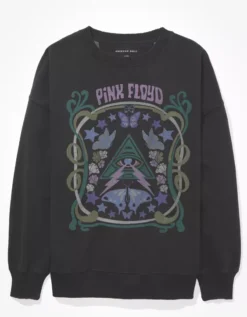 AE Oversized Pink Floyd Graphic Sweatshirt -Aerie 1457 2074 001 f