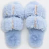 Aerie Fuzzy Double Strap Slippers -Aerie 1499 7531 461 f