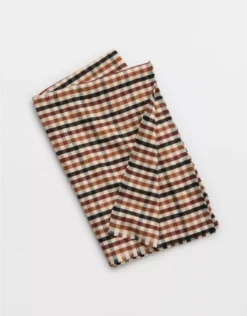 Aerie Lightweight Plaid Scarf 5 Aerie Lightweight Plaid Scarf -Aerie 1729 8673 242 b