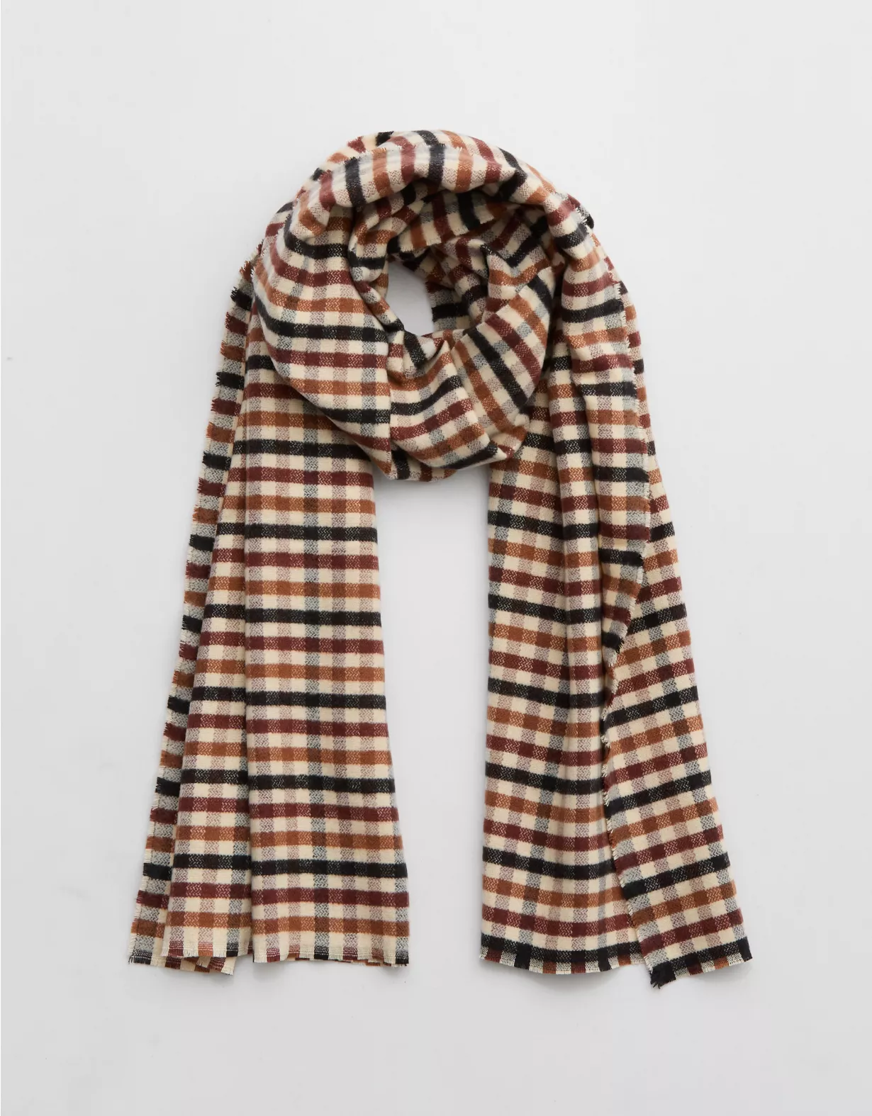 Aerie Lightweight Plaid Scarf 3 Aerie Lightweight Plaid Scarf