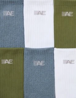AE 24/7 Active Crew Sock 3-Pack -Aerie 2227 7349 309 b