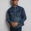 AE77 Premium Denim Trucker Jacket 2 AE77 Premium Denim Trucker Jacket -Aerie 2308 1545 400 of
