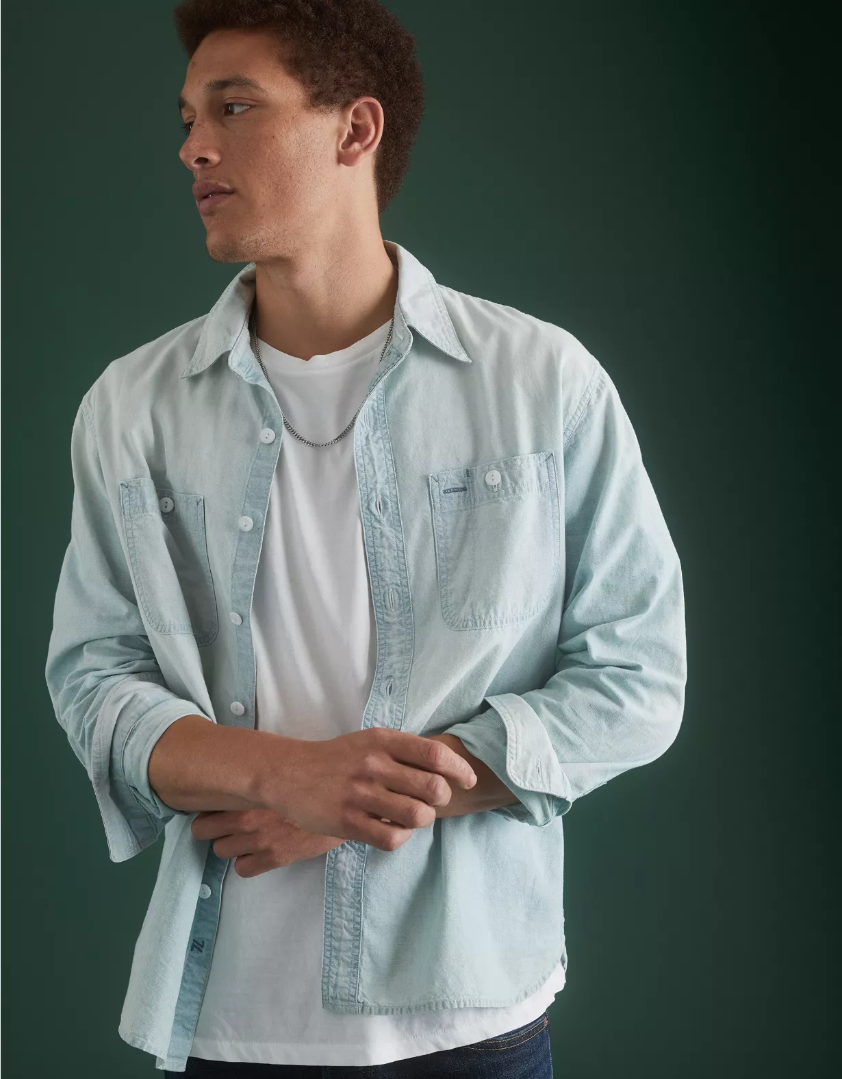 AE77 Premium Chambray Workshirt 3 AE77 Premium Chambray Workshirt