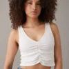 AE Cropped Cinch-Front Tank Top 1 AE Cropped Cinch-Front Tank Top -Aerie 3171 5659 100 of