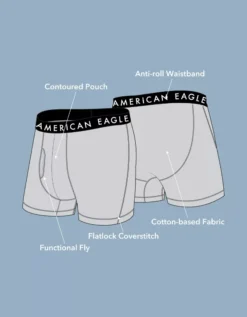 AEO 4.5" Classic Boxer Brief 5-Pack -Aerie 3234 3850 900 d3