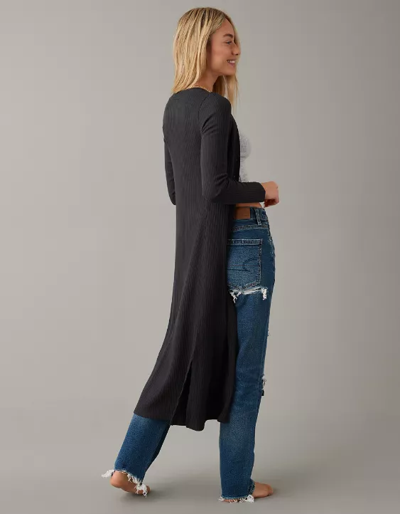 AE Plush Long-Length Cardigan 4 AE Plush Long-Length Cardigan - Image 2