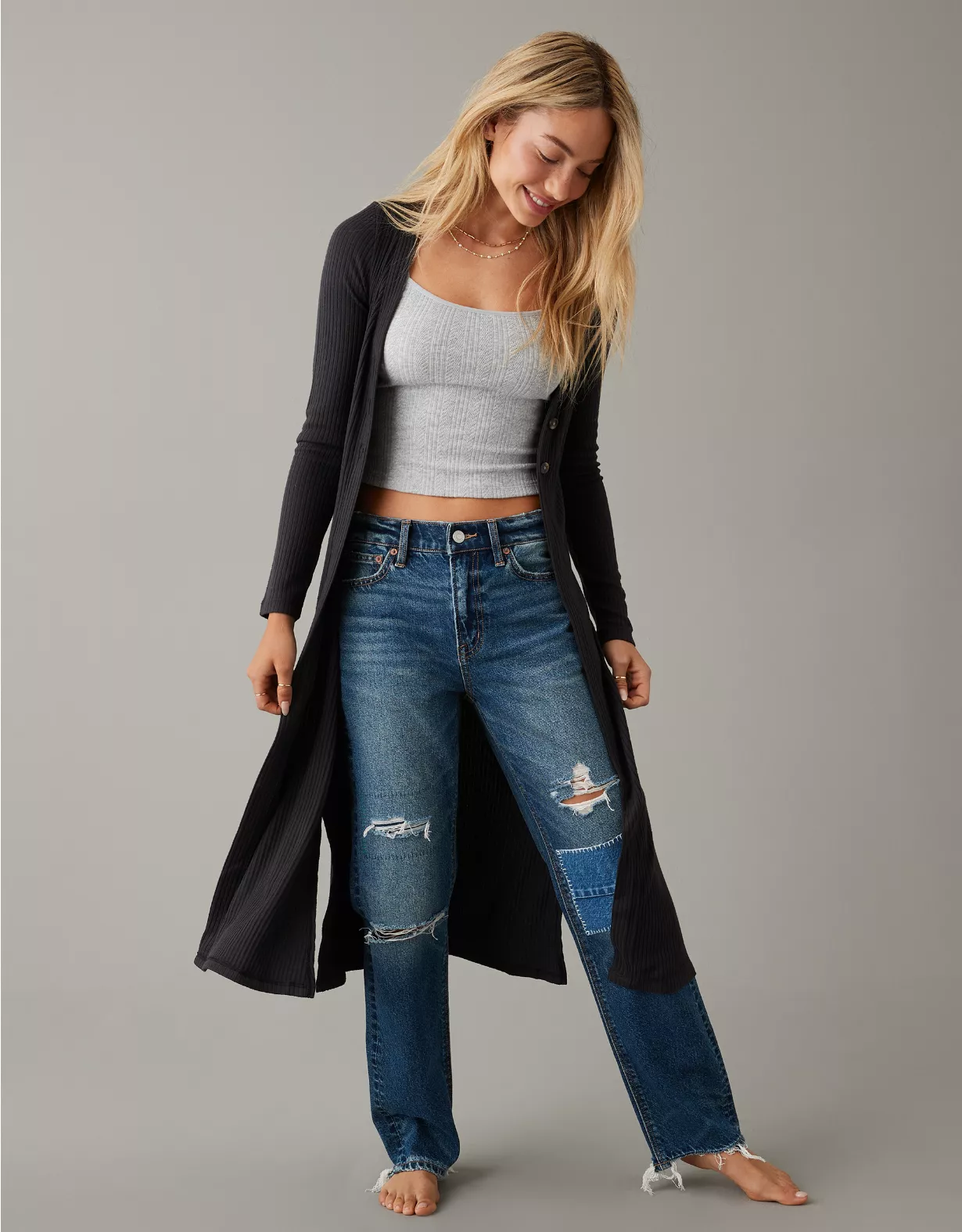 AE Plush Long-Length Cardigan 3 AE Plush Long-Length Cardigan