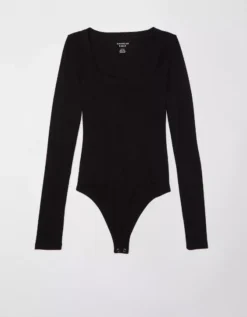 AE Long-Sleeve Scoop Bodysuit -Aerie 3375 9378 001 f