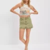 AE Super High-Waisted Lace Denim Mini Skirt -Aerie 9332 4574 309 of